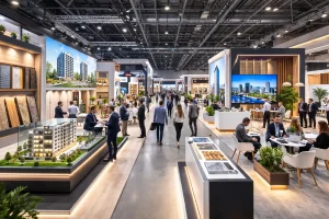 İstanbul Yapı Fuarı’nda (Yapı - Turkeybuild) TÜYAP’ta standlar ve ziyaretçiler